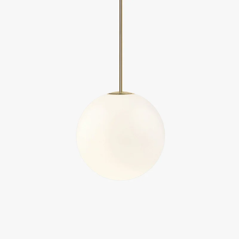 Hanglamp Messing Melkglas Plafond Minimalistisch Modern Scandinavisch Hal Eettafel Nachtkastje | Sansoti