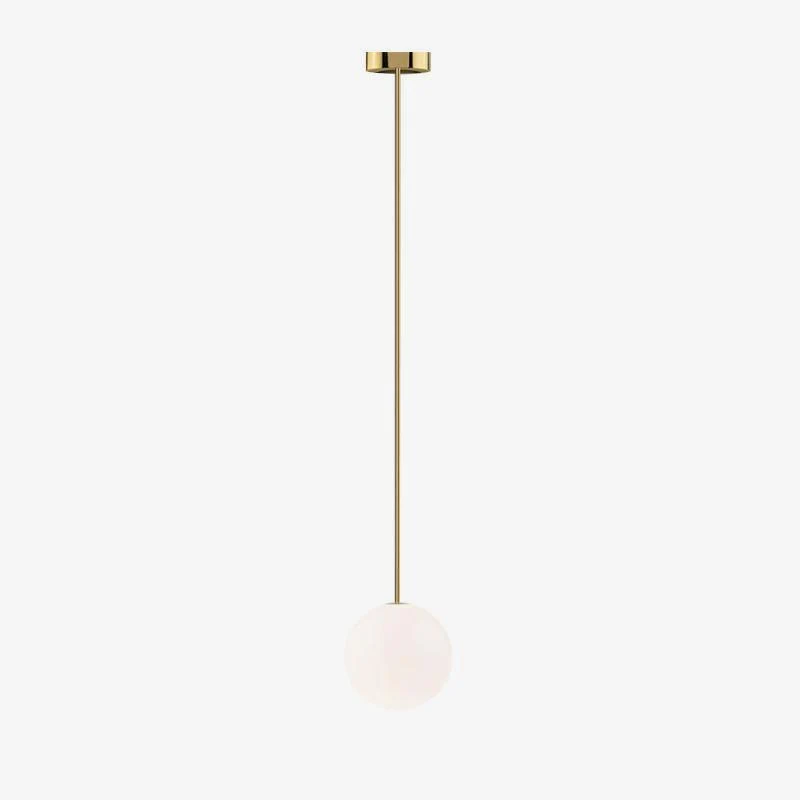 Hanglamp Messing Melkglas Plafond Minimalistisch Modern Scandinavisch Hal Eettafel Nachtkastje | Sansoti