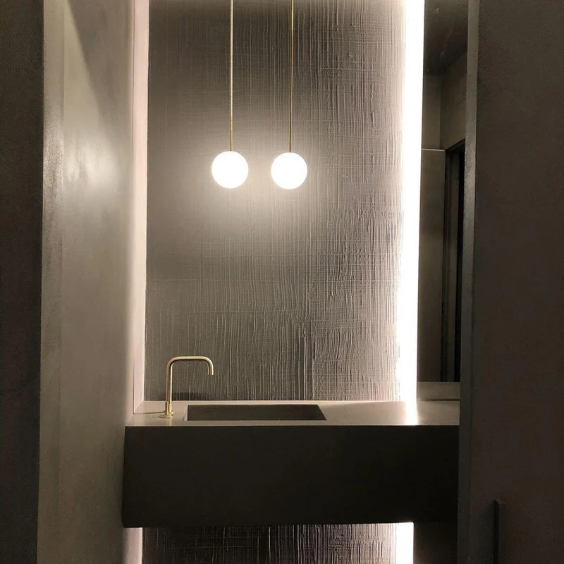 Hanglamp Messing Melkglas Plafond Minimalistisch Modern Scandinavisch Hal Eettafel Nachtkastje | Sansoti