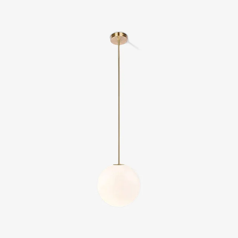 Hanglamp Messing Melkglas Plafond Minimalistisch Modern Scandinavisch Hal Eettafel Nachtkastje | Sansoti