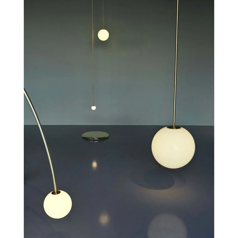 Hanglamp Messing Melkglas Plafond Minimalistisch Modern Scandinavisch Hal Eettafel Nachtkastje | Sansoti
