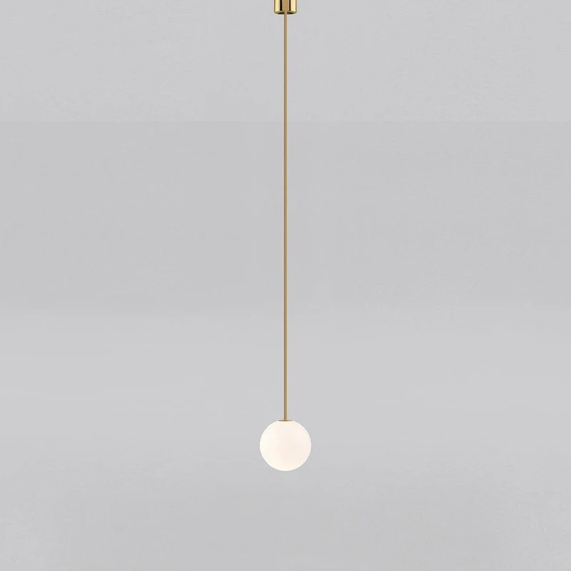 Hanglamp Messing Melkglas Plafond Minimalistisch Modern Scandinavisch Hal Eettafel Nachtkastje | Sansoti