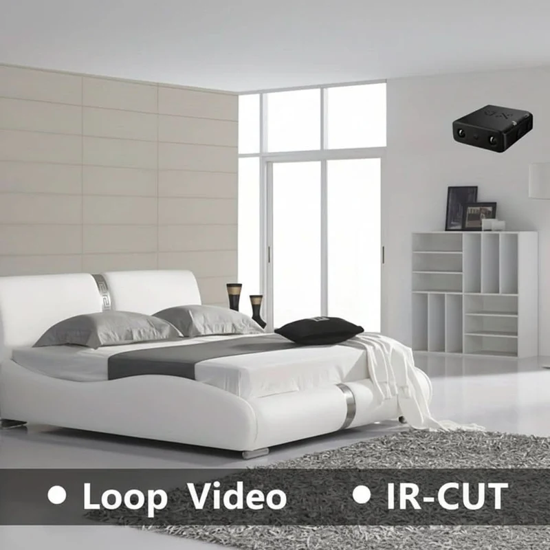 Compacte Full HD Beveiligingscamera met Nachtzicht en Bewegingsdetectie Binnen Buiten voor Huis Kantoor | Sansoti