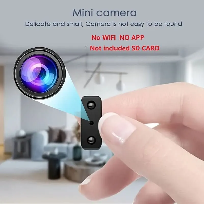 Compacte Full HD Beveiligingscamera met Nachtzicht en Bewegingsdetectie Binnen Buiten voor Huis Kantoor | Sansoti
