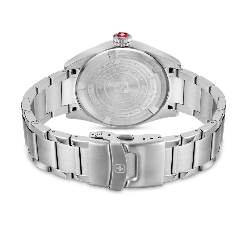 Swiss Military Hanowa Greyhound SMWGA0001505 Herren Armbanduhr Schwarz • Saphirglas • 10 Bar Wasserdicht