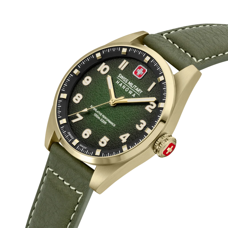 Swiss Military Hanowa Greyhound SMWGA0001505 Herren Armbanduhr Schwarz • Saphirglas • 10 Bar Wasserdicht