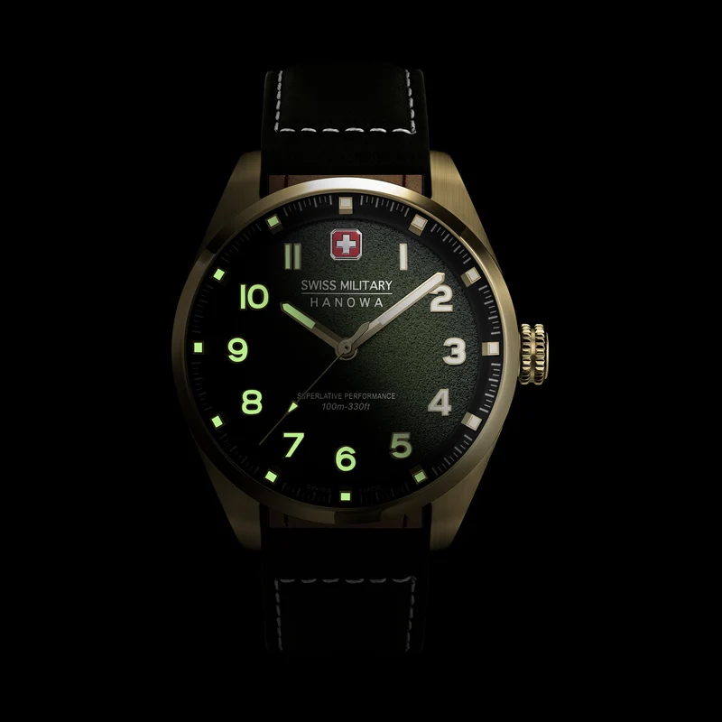 Swiss Military Hanowa Greyhound SMWGA0001505 Herren Armbanduhr Schwarz • Saphirglas • 10 Bar Wasserdicht