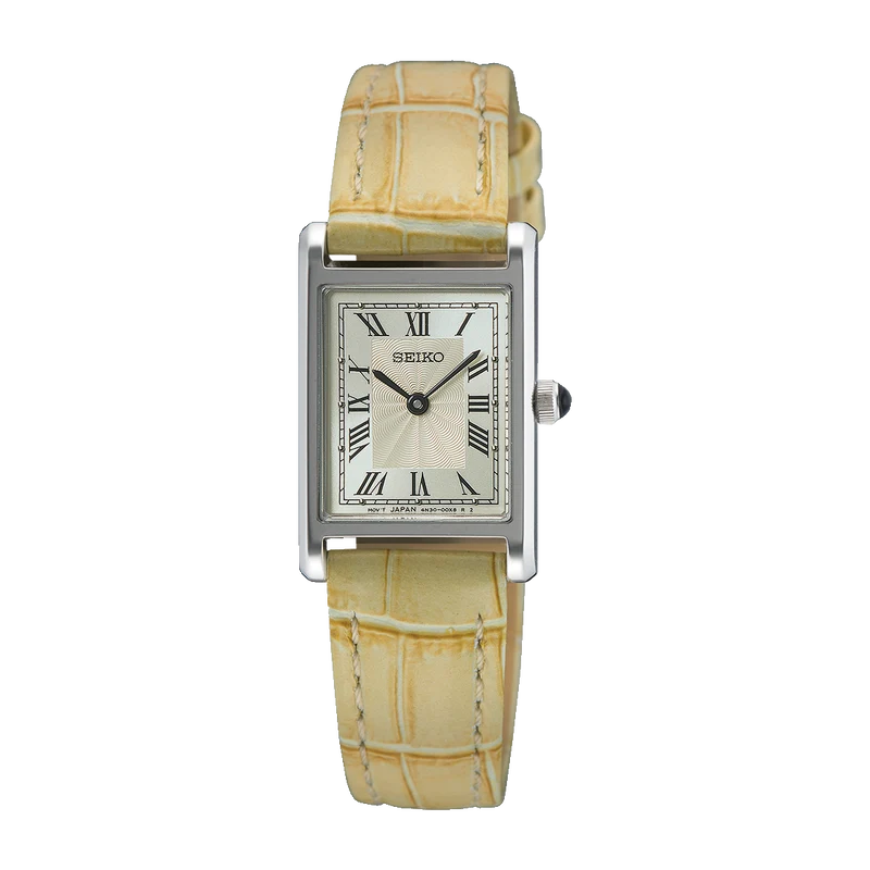 Seiko SWR095P1 Damenuhr Weiß • Quarzwerk mit Hardlex-Glas • Spritzwassergeschützt