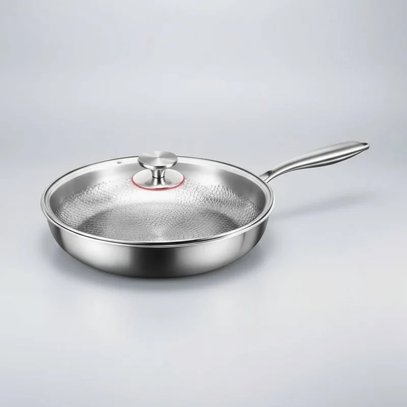 Titanium Koekenpan met Gehamerde Antiaanbaklaag – Inductiegeschikt & Voor Dagelijks Koken | Sansoti