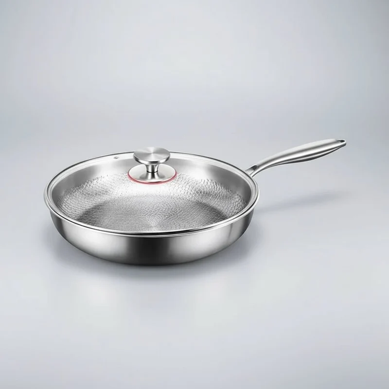 Titanium Koekenpan met Gehamerde Antiaanbaklaag – Inductiegeschikt & Voor Dagelijks Koken | Sansoti