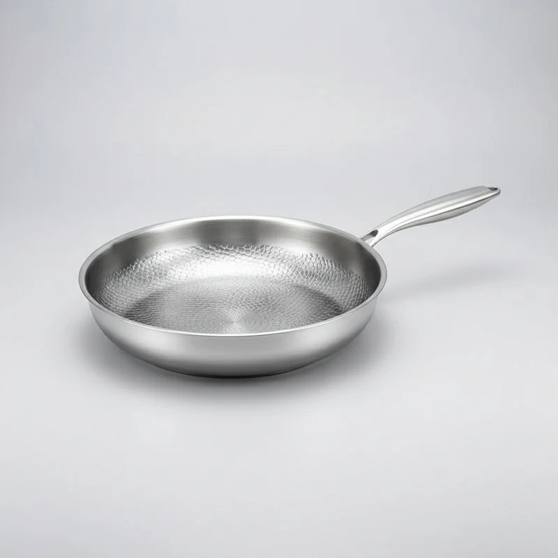 Titanium Koekenpan met Gehamerde Antiaanbaklaag – Inductiegeschikt & Voor Dagelijks Koken | Sansoti