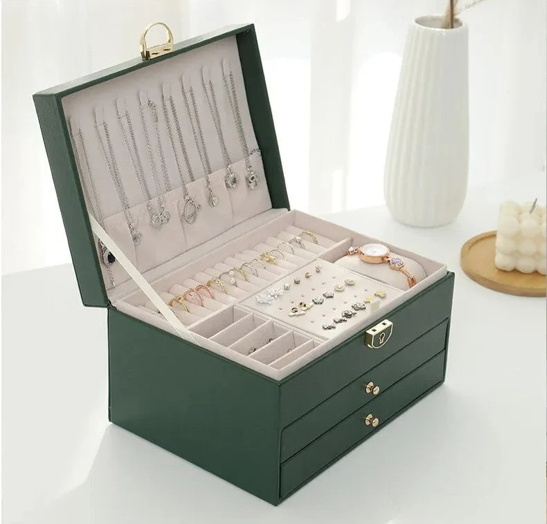 Luxe Sieradendoos met Meerdere Lagen – Elegante Opbergbox voor Sieraden | Sansoti