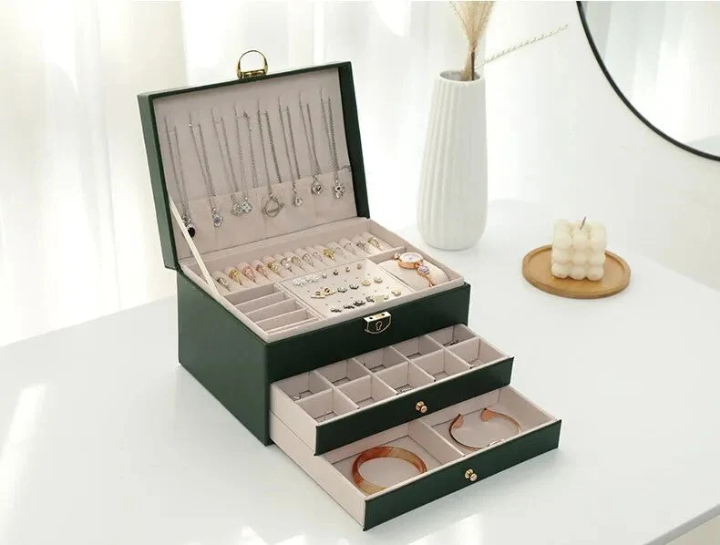 Luxe Sieradendoos met Meerdere Lagen – Elegante Opbergbox voor Sieraden | Sansoti