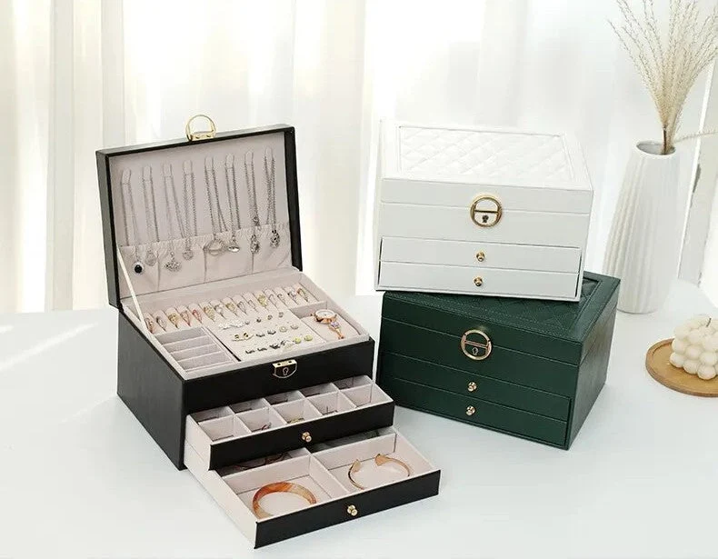 Luxe Sieradendoos met Meerdere Lagen – Elegante Opbergbox voor Sieraden | Sansoti