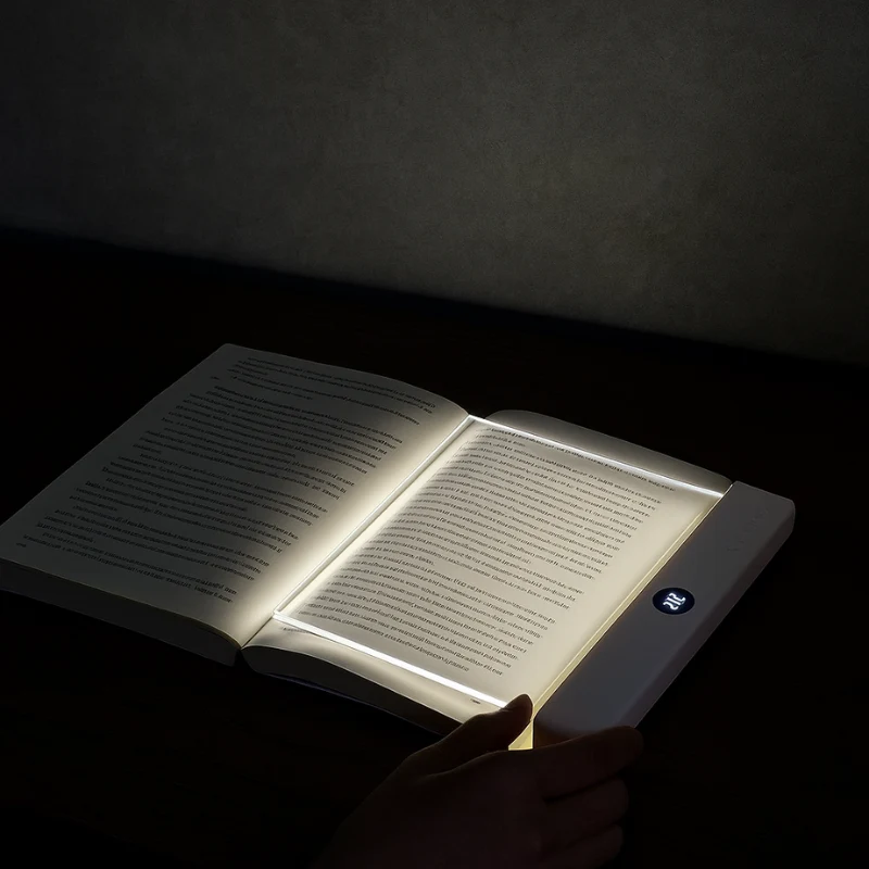 Boeklamp LED Leeslamp Ultra Dun Oplaadbaar Met Drie Lichtstanden Timer En Gelijkmatige Verlichting Zonder Schaduwen Voor Boek En E Reader | Sansoti