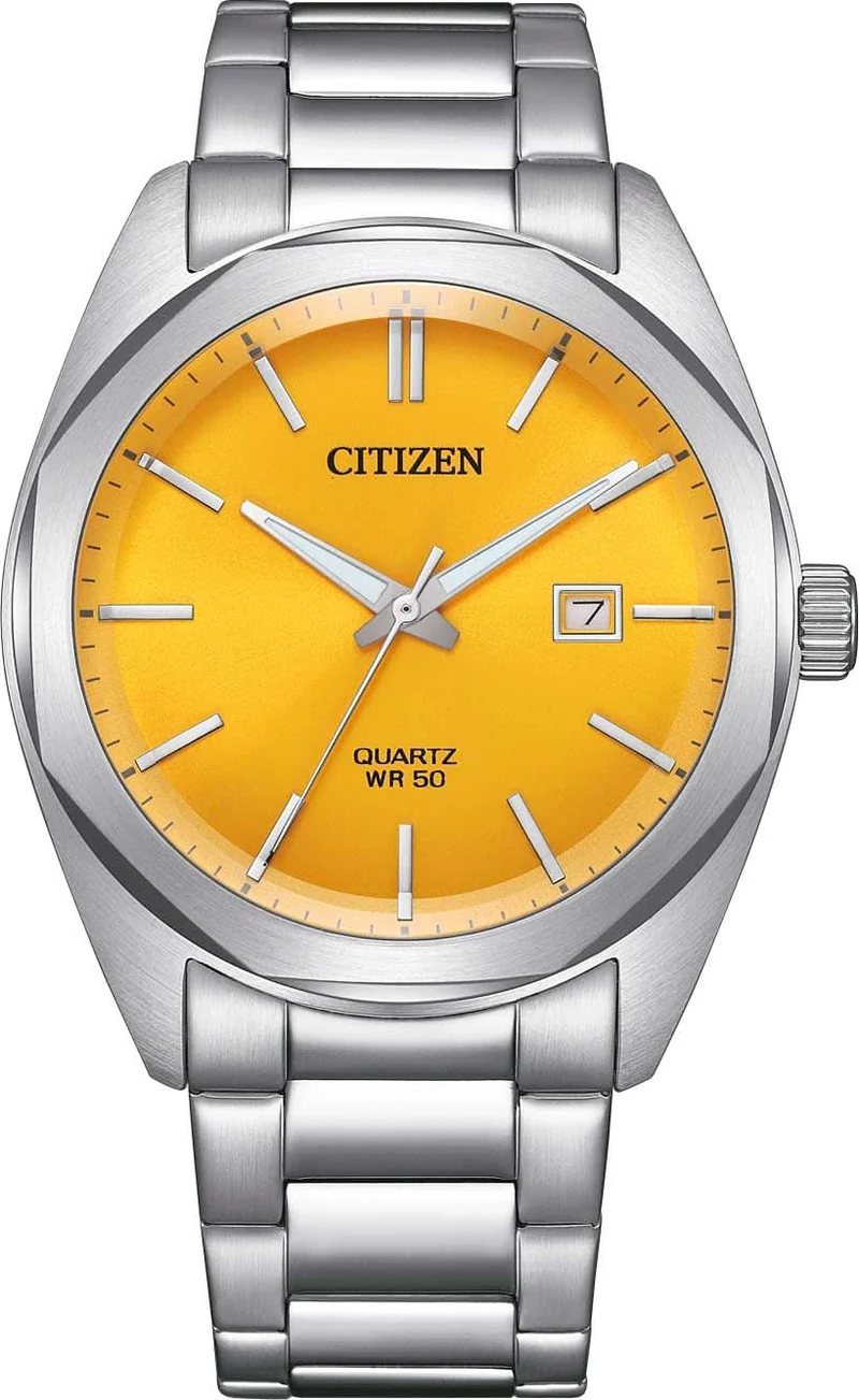Citizen BI5110-54Z Herrenuhr • Gelbes Zifferblatt • Edelstahl