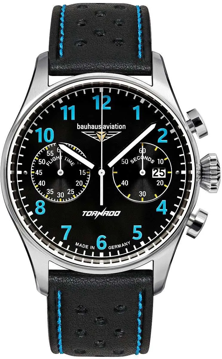 Bauhaus Aviation Tornado 2770-3 Herrenuhr • Made in Germany • Flieger-Chronograph
