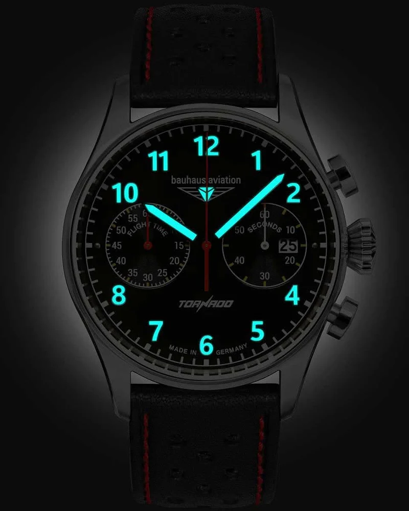 Bauhaus Aviation 2770-2 Herrenuhr • Made in Germany • Präziser Chronograph