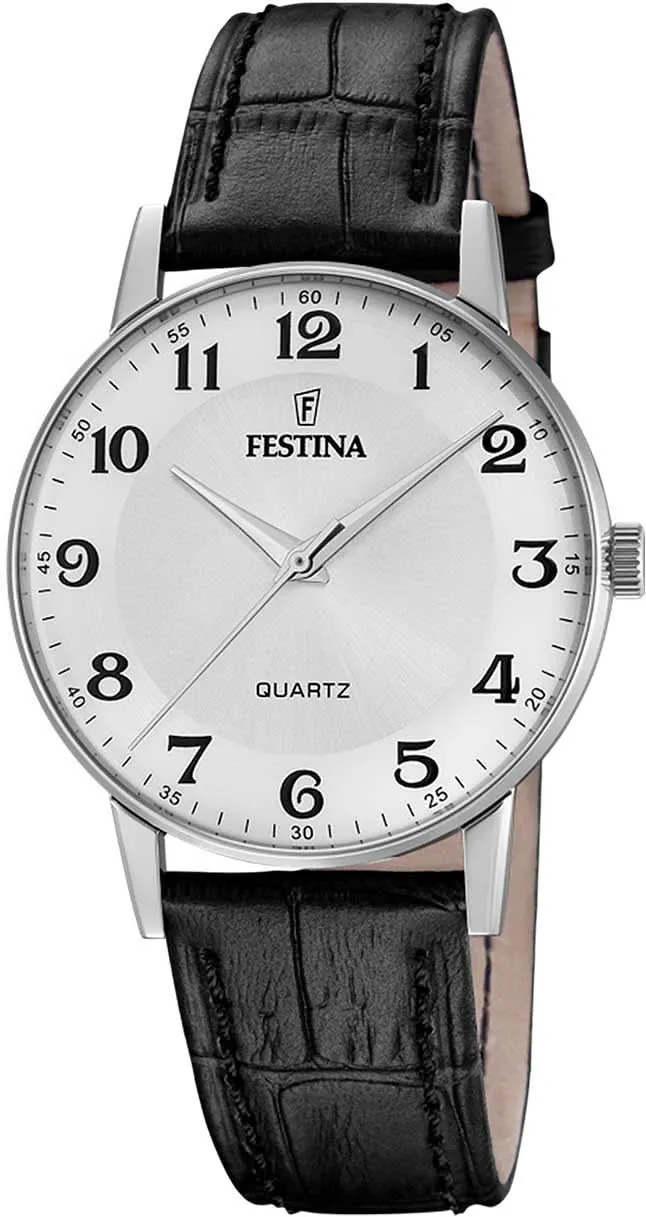 Festina Classics F20690/1 Herrenuhr • Zuverlässiges Quarzwerk • Hochwertiger Edelstahl