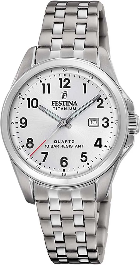 Festina Calendario Titanium F20697/1 Damenuhr • Leichtes Titan • 10 ATM