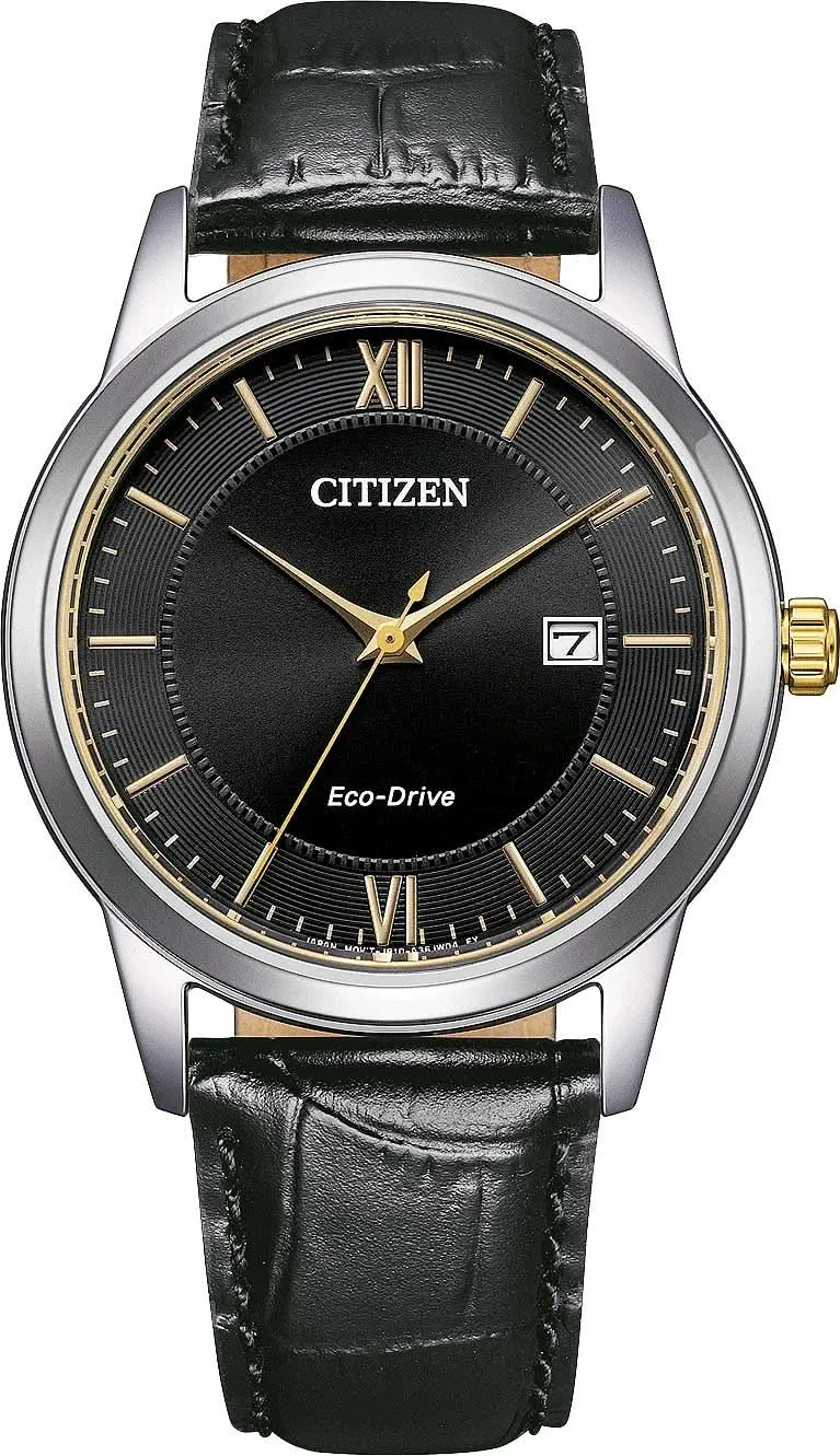 Citizen AW1784-16E Herrenuhr • Eco-Drive Solar-Antrieb • Elegantes Lederband