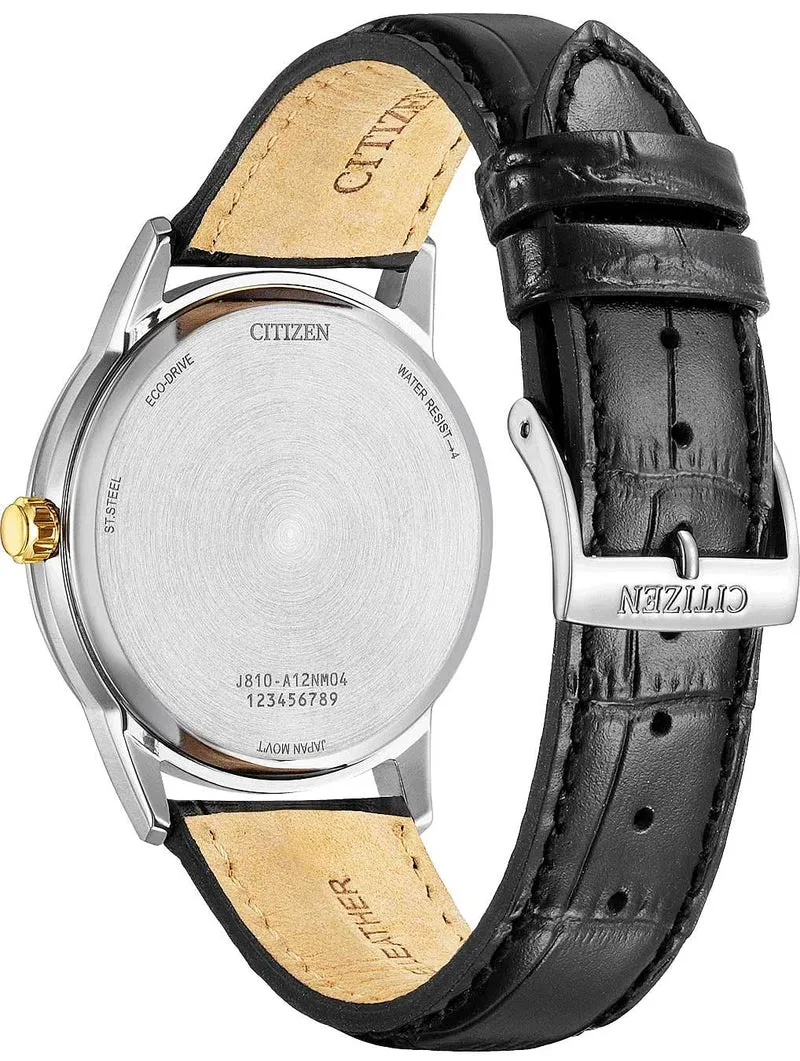 Citizen AW1784-16E Herrenuhr • Eco-Drive Solar-Antrieb • Elegantes Lederband