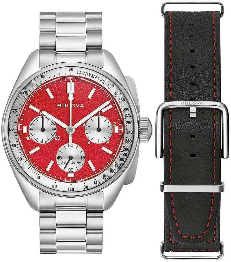 Bulova Lunar Pilot 96K115 Herrenuhr • 262 kHz Quarzwerk