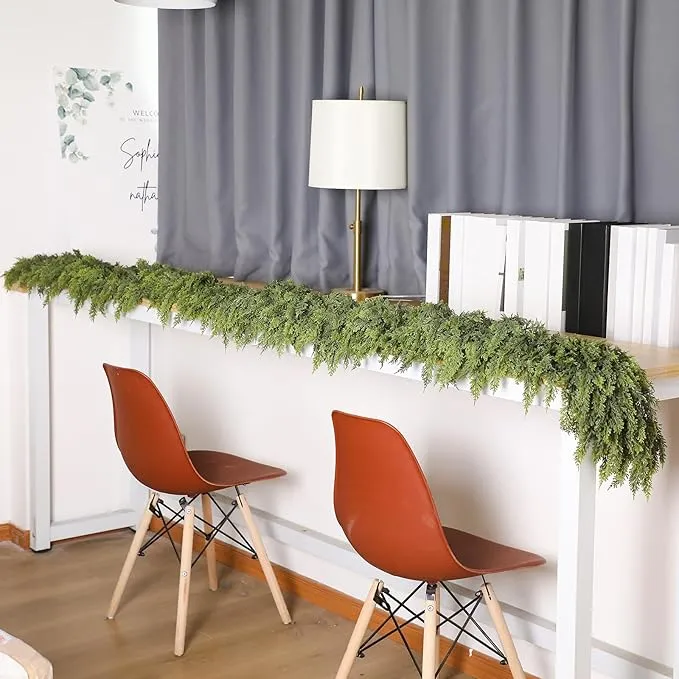 Luxe kunstmatige cypressen-slinger van 1,8 meter voor binnen en buiten decoratie | Sansoti