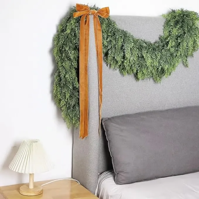 Luxe kunstmatige cypressen-slinger van 1,8 meter voor binnen en buiten decoratie | Sansoti