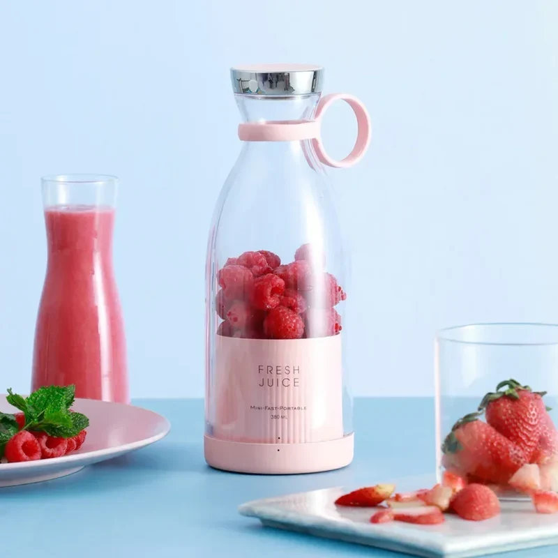 Draagbare elektrische blender en sapmaker voor smoothies, sappen en shakes onderweg | Sansoti