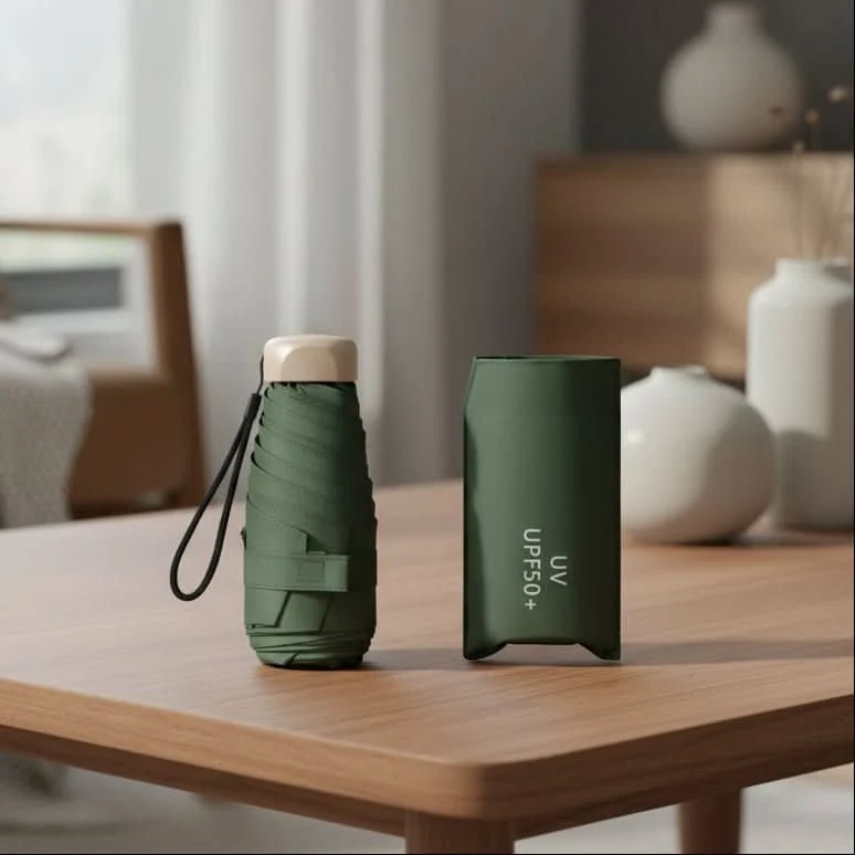 Compacte Opvouwbare Paraplu met UV-Bescherming Waterafstotend Reisparaplu Lichtgewicht Zakparaplu voor Onderweg | Sansoti