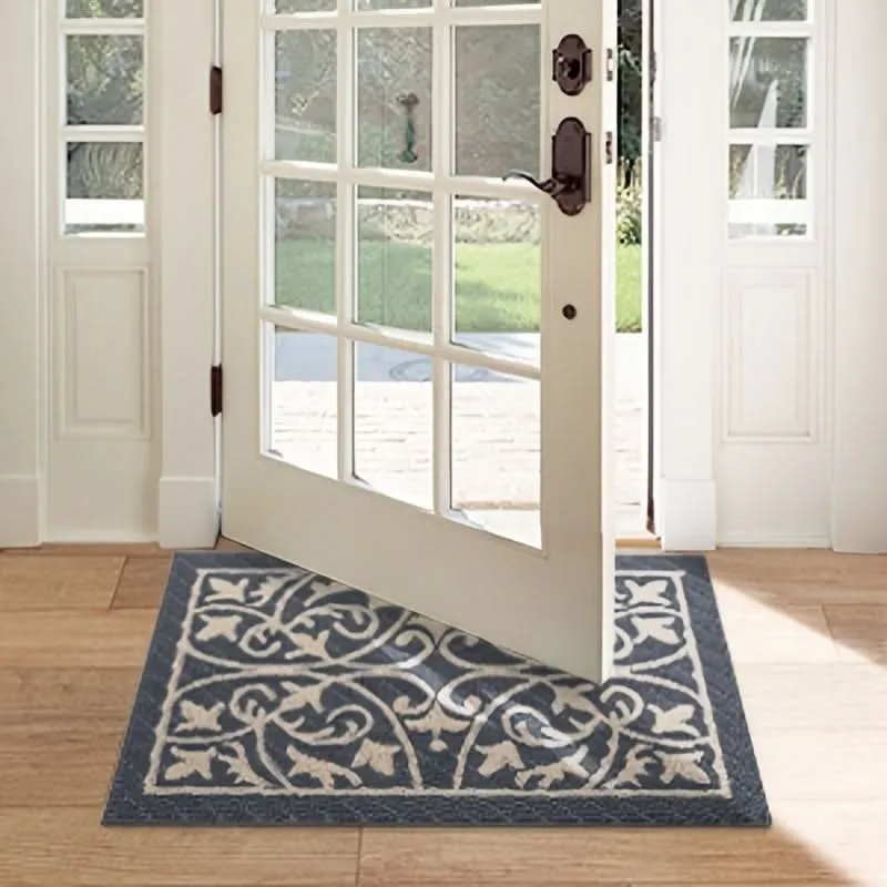 Laagdrempelige Antislip Deurmat Binnen 60x90cm Vuilopvangend Entree Tapijt Rubberen Grip Hal Ingang Vloermat | Sansoti