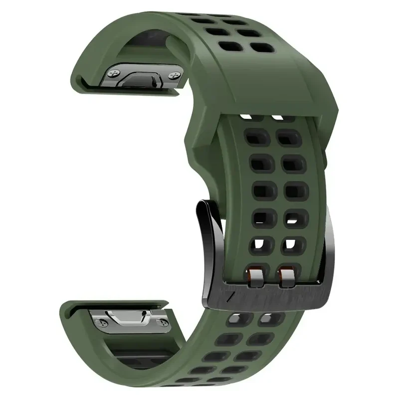 Siliconen Horlogeband QuickFit Systeem Ademend Verstelbaar 22mm 26mm Sporthorloge Smartwatch Polsband | Sansoti