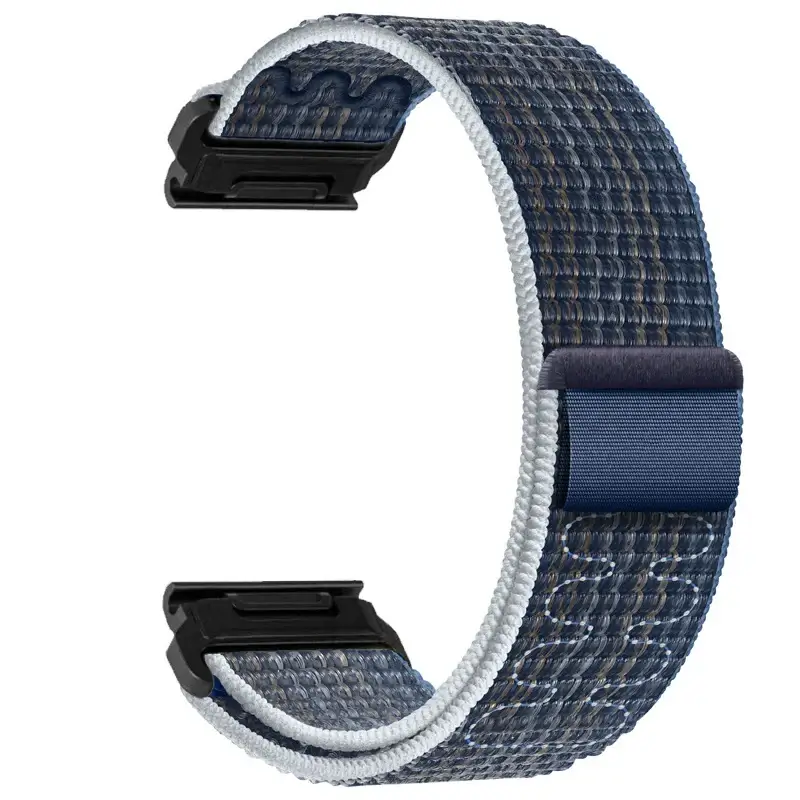 Verstelbare Nylon Sportband voor Smartwatch - Ademend Klittenband Polsbandje 20mm 22mm 26mm Fitnesstracker | Sansoti