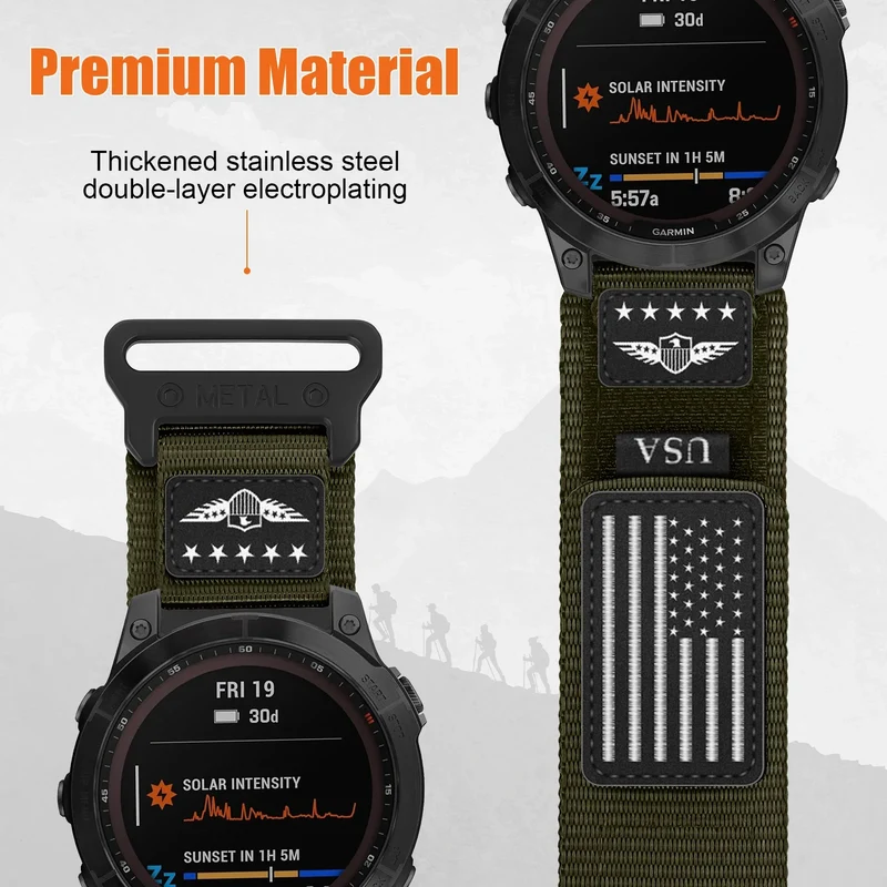 Nylon Smartwatch Bandje Verstelbaar Sport Horloge Band 20mm 22mm 26mm Duurzaam Comfortabel Polsband Actief | Sansoti