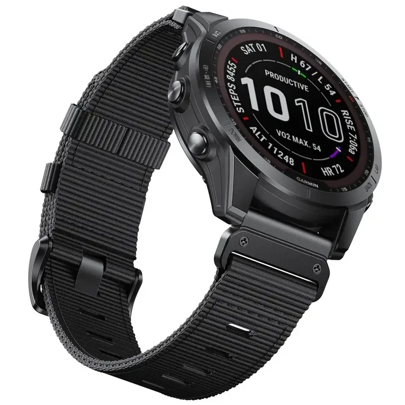 Tactiele Nylon Horlogeband QuickFit 22mm 26mm Smartwatch Vervanging Sport Outdoor Polsband Ademend Comfortabel | Sansoti