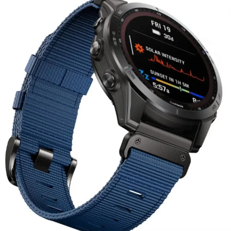 Tactiele Nylon Horlogeband QuickFit 22mm 26mm Smartwatch Vervanging Sport Outdoor Polsband Ademend Comfortabel | Sansoti