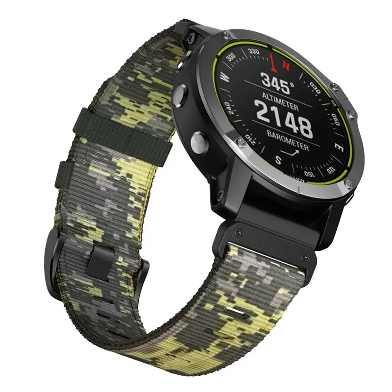 Tactiele Nylon Horlogeband QuickFit 22mm 26mm Smartwatch Vervanging Sport Outdoor Polsband Ademend Comfortabel | Sansoti
