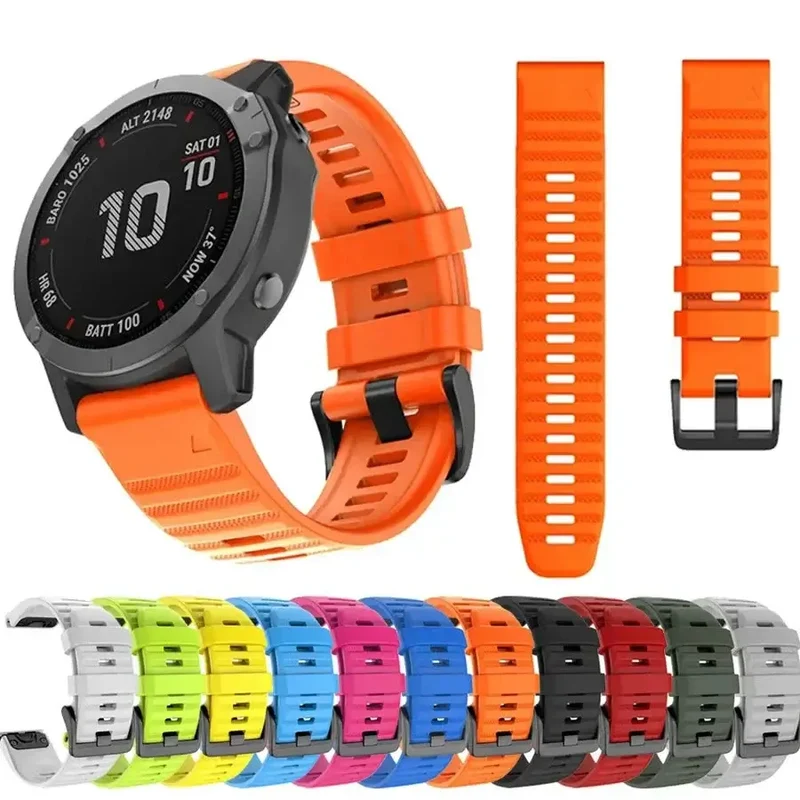 Siliconen Horlogebandje Sportief QuickFit Verwisselbaar Polsband voor Smartwatch Fitness 20mm 22mm 26mm | Sansoti