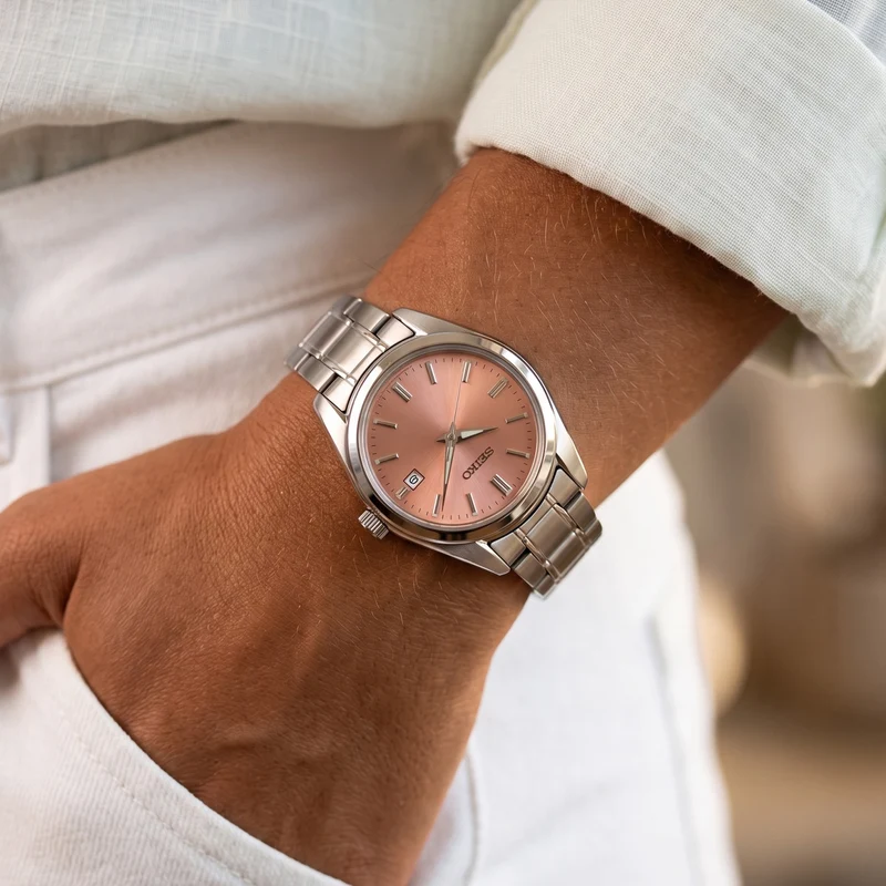 Seiko SUR529P1 Klassik Damenuhr Rosé • Saphirglas • 10 ATM Wasserdicht