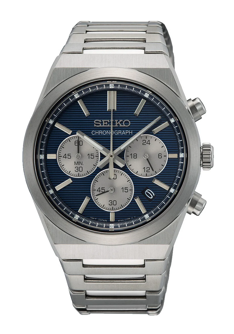 Seiko SSB453P1 Herrenuhr Blau • Quarz-Chronograph • Hardlex-Glas