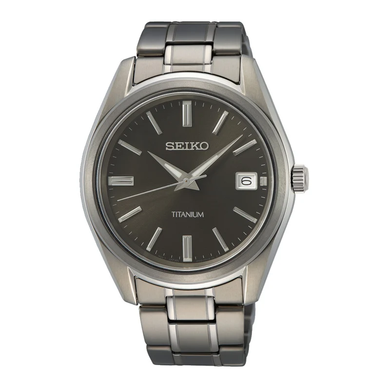 Seiko herren Uhr Grau SUR375P1