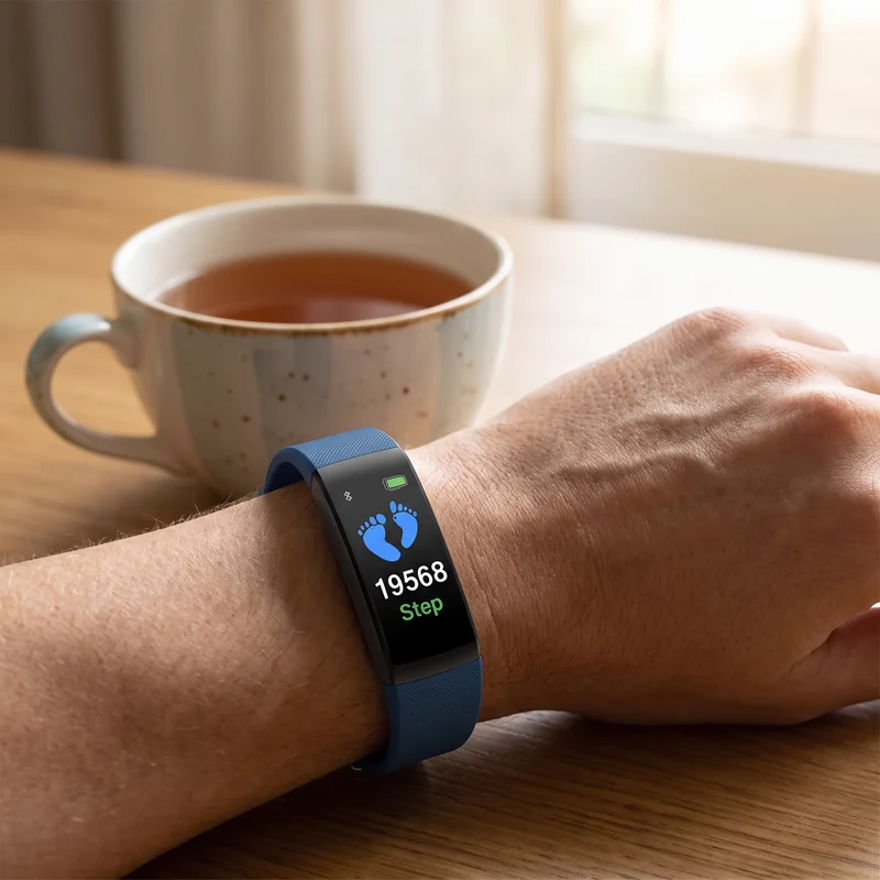 Smartwatch Hartslagmeter Bloeddrukmeter Stappenteller USB Oplaadbaar | Sansoti