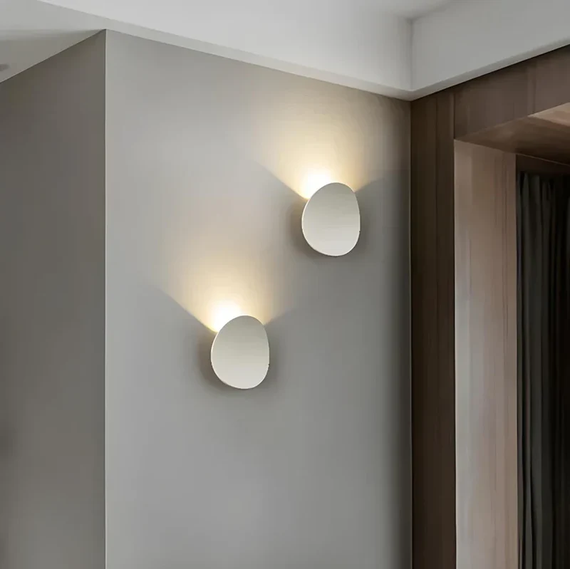 Wandlamp Slaapkamer Aluminium Schijf LED 7W Zwart Wit Binnen | Sansoti