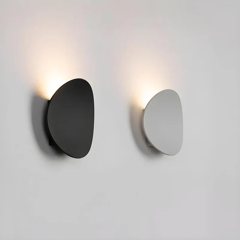 Wandlamp Slaapkamer Aluminium Schijf LED 7W Zwart Wit Binnen | Sansoti