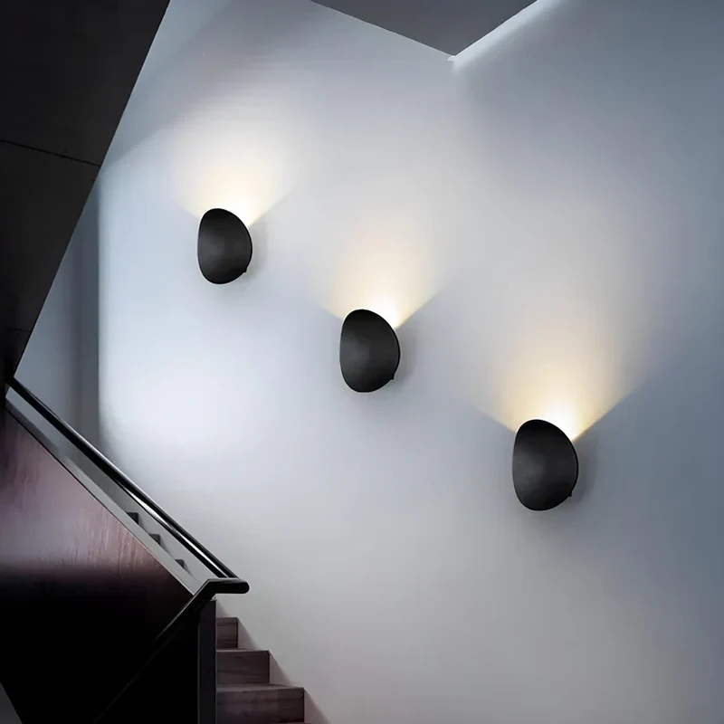 Wandlamp Slaapkamer Aluminium Schijf LED 7W Zwart Wit Binnen | Sansoti