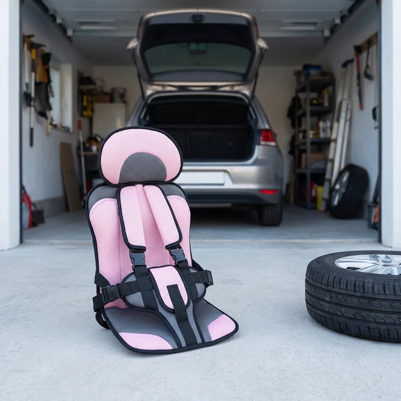 Kinderzitje Tweede Auto ISOFIX Verstelbaar 5-Punts Gordel Ademend Mesh | Sansoti
