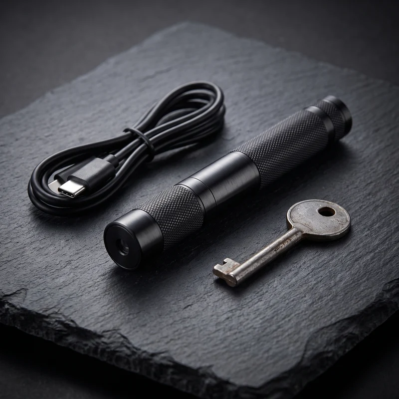 Laserpen USB Oplaadbaar Metaal Veiligheidsslot Rood Groen Focus | Sansoti