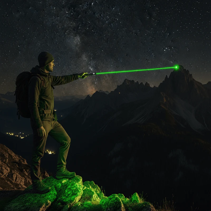 Laserpen Sterrenkijken Groen 10000m Instelbare Focus USB Oplaadbaar | Sansoti