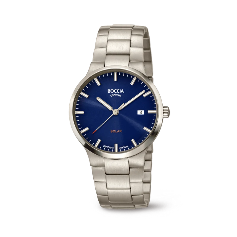 Boccia 3652-02 Herrenuhr • Solarwerk • Saphirglas